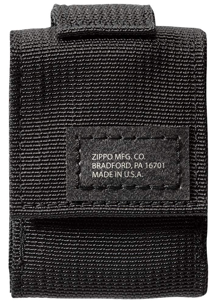 Zippo Black Tactical Pouch and Black Crackle Windproof Lighter Gift Set