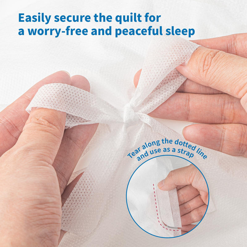 [Australia] - KIIS Travel-Safe Disposable Cover Sheets for Travel, Disposable Bed Sheet, Disposable Duvet/Comforter Cover, Disposable Pillowcases, Perfect for Hotels & Trips (King Size) King (1 Pack) 