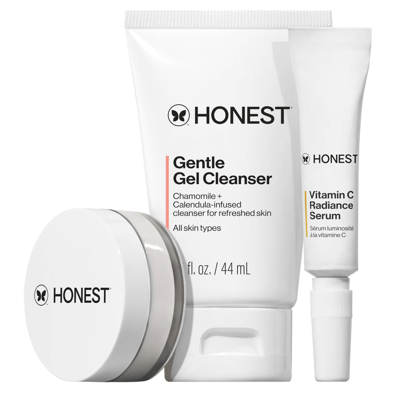 Honest Beauty The Icons Skincare Trio Travel Kit, Sensitive Skin, Vegan 2.4 Fl Oz (Pack of 1)