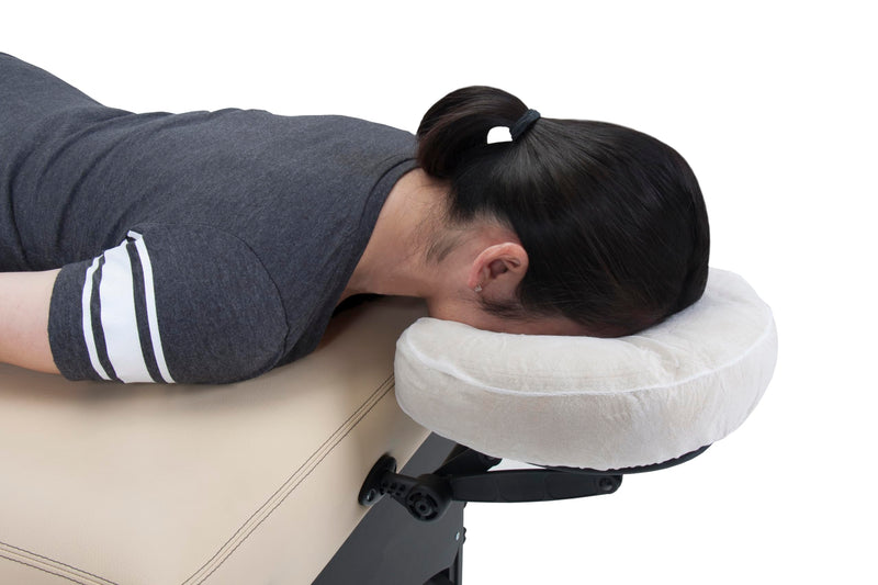 [Australia] - EarthLite Fitted Disposable Face Cradle Covers – Medical-Grade, Soft, Non-Sticking Massage Headrest Covers for Massage Tables & Massage Chairs (50 Count) 50 Count 