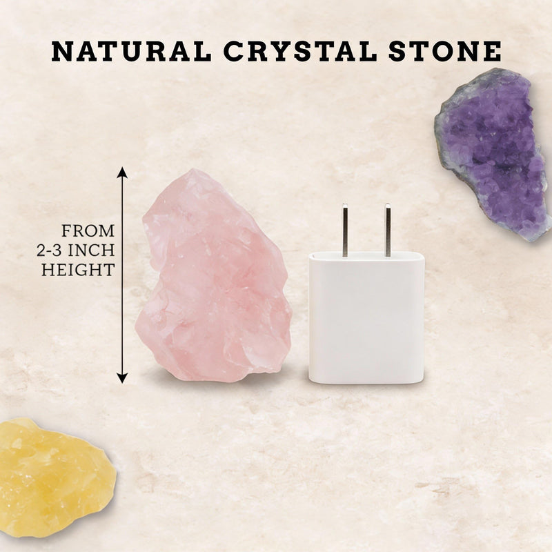 Interactive Rose Quartz Wish Capsule Set - Aesthetic Crystal Desk Decor, Stress Relief Mindfulness Gift, Romantic Love Energy Wish Bottle for Women & Bedroom Accessories (Pink)