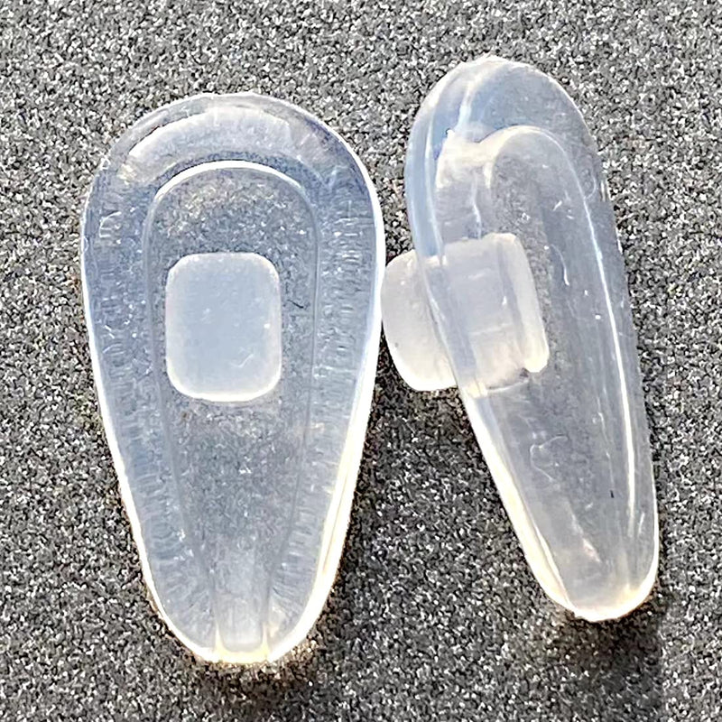 [Australia] - Replacement Nose Pads for Oakley Eyeglasses/Sunglasses, 5 Pairs Clear Silicone Nose Pieces Guards Type B (5 Pairs) 