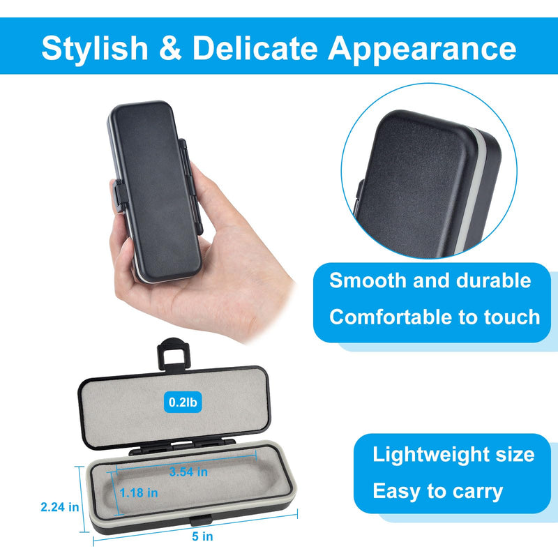 [Australia] - iGuerburn Protective Case for AliveCor KardiaMobile 6-Lead Personal EKG, Heart Monitor Case for Kardia Mobile 6L ECG (NOT for KardiaMobile 1L!) Black - KardiaMobile 6L 