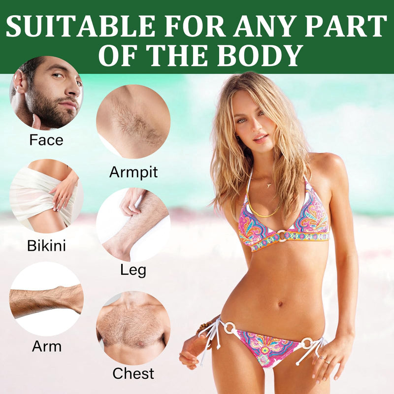[Australia] - Facial Wax Strips For Hair Removal, Facial Hair Removal For Women, Waxing Kit For Women's Face, Bikini, ChestBody, Arms, Legs, Back, & Brazilian 80PCS Waxing Strips & 4 calming Oil Wipes 80PCS 1 Count (Pack of 80) 