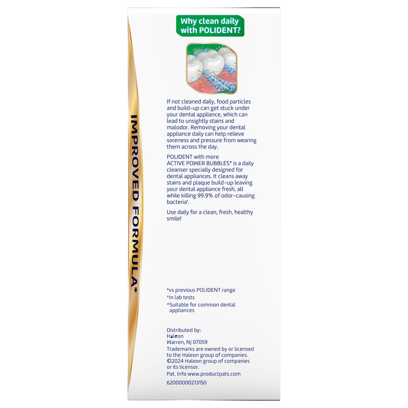 [Australia] - Polident 3 Minute Antibacterial Dental Appliance Cleanser Tablets, 60 Count 