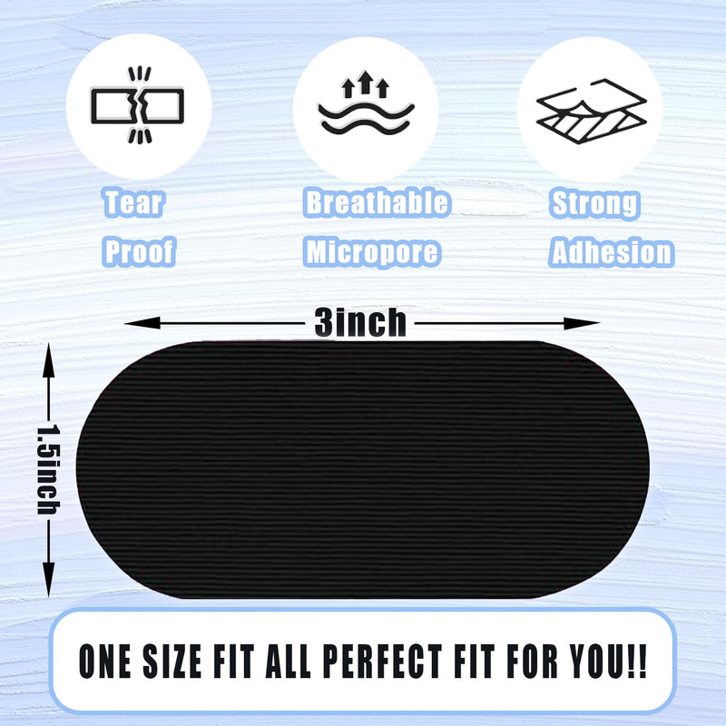 [Australia] - 30 Pcs Black Gentle Breathable Mouth Tape for Sleeping - Black Micropore Tape, Hypoallergenic & Pain Free Removal Pain Free Removal,Latex Free & Gentle On Skin - Skin Friendly Adhesive Cotton Tape 