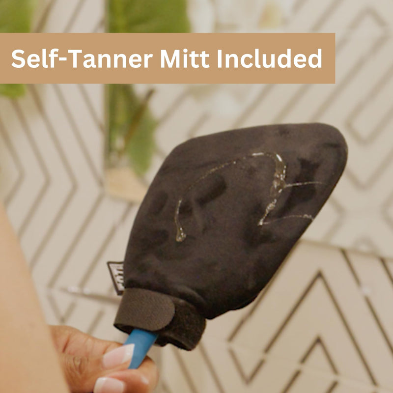 [Australia] - Bendable Lotion Applicator for Back & Body (Microfiber Mitt Included) - Sunscreen, Self Tanner, Medication, Body Lotion Applicator for Back Purple 