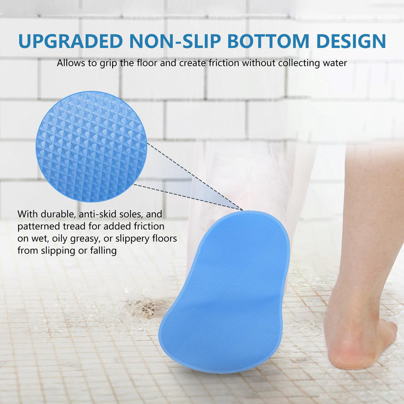 [Australia] - YUNCHI Shower Protection Foot Waterproof Non-Slip for Adults for Shower Cast Protection Waterproof Feet Foot for Showering Reusable Bandage Protection Keep Wound Bandages Dry (M-Foot) 