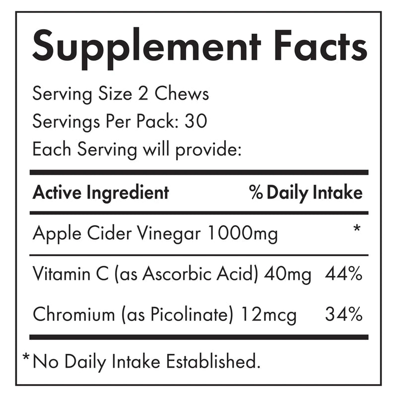 Beauty Pie Goody Two Chews Apple Cider Vinegar Gummies | Metabolism Booster | Apple Cider Vinegar Gummies | Supports Metabolism & Wellness | Immune Support | Vegan Gummies With Vitamin C