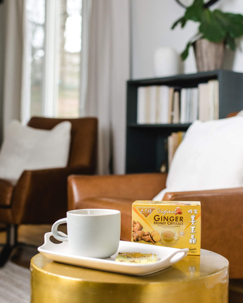 [Australia] - Prince of Peace Instant Ginger Honey Crystals, 2 Packs of 10 Sachets – Instant Hot or Cold Beverage – Easy to Brew Ginger and Honey Crystals 2 Pack 