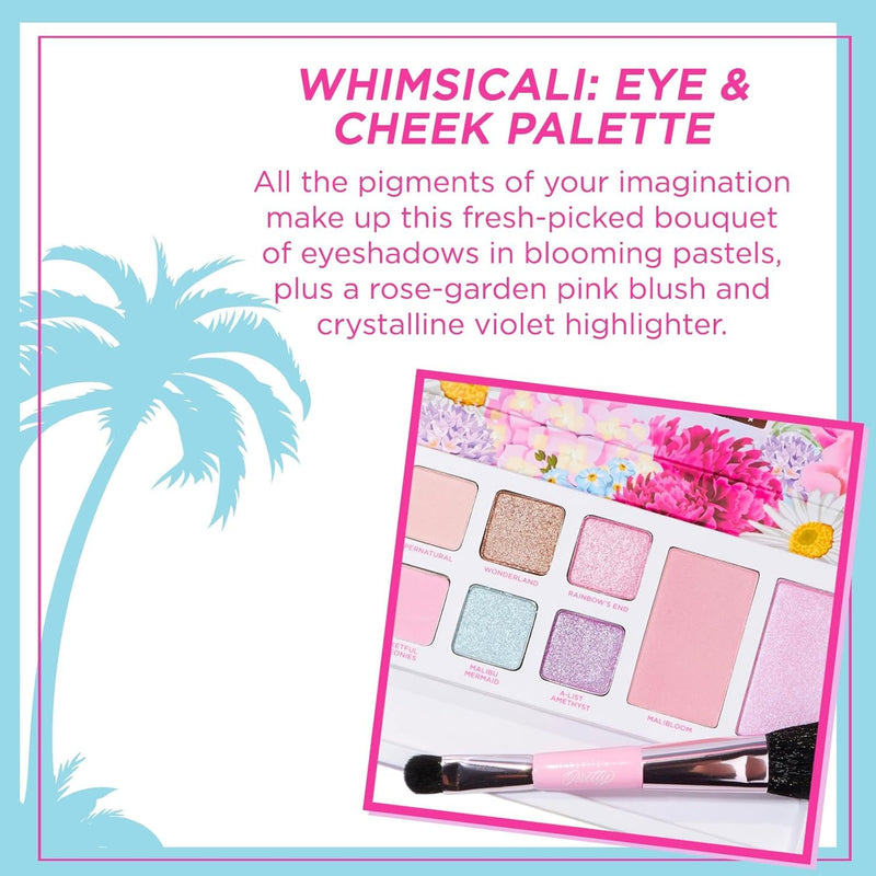 [Australia] - Petite 'N Pretty - WhimsiCali Eyeshadow & Cheek Makeup Palette and 10K Shine Lip Gloss Duo – Natural & Non-Toxic Face Makeup for Kids, Children, Tweens and Teens 
