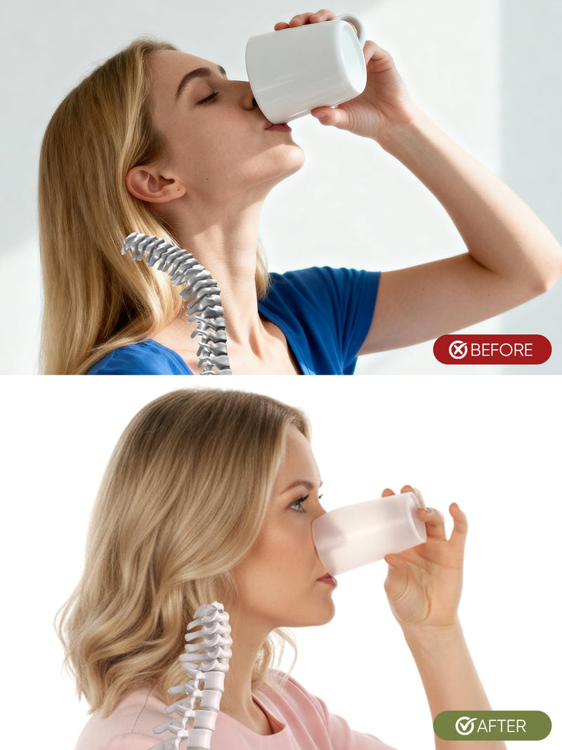 Nose Out Cup – Open-Top Hygienic Drinking Cup, No-Nose-Touch Design (2 Sets-8oz/240ml) BPA-Free Plastic for Kids & Adults, Dishwasher Safe, Home, School, Travel (Assorted Colours) 2 Sets-8oz/240ml