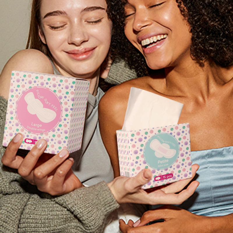 [Australia] - Teens Period Pads with Wings for Tweens, Organic Cotton Sanitary Pads for Teens Girls 9-10-11-12-14 Teen Menstrual Pads, Teen Regular, 18 Count Regular Size (3 Drop) 