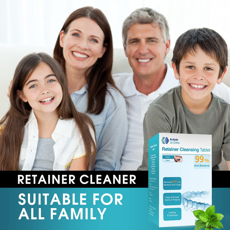 [Australia] - Retainer Cleaner Tablets Invisalign Cleaner Denture Cleaning Tablets,Remove Stains Away,3 Month Nature Supply - Use for Invisible Clear Aligner,Partials Full Dentures,Night Guard,Mouthguard by Y-Kelin Mint 96 Count (Pack of 1) 