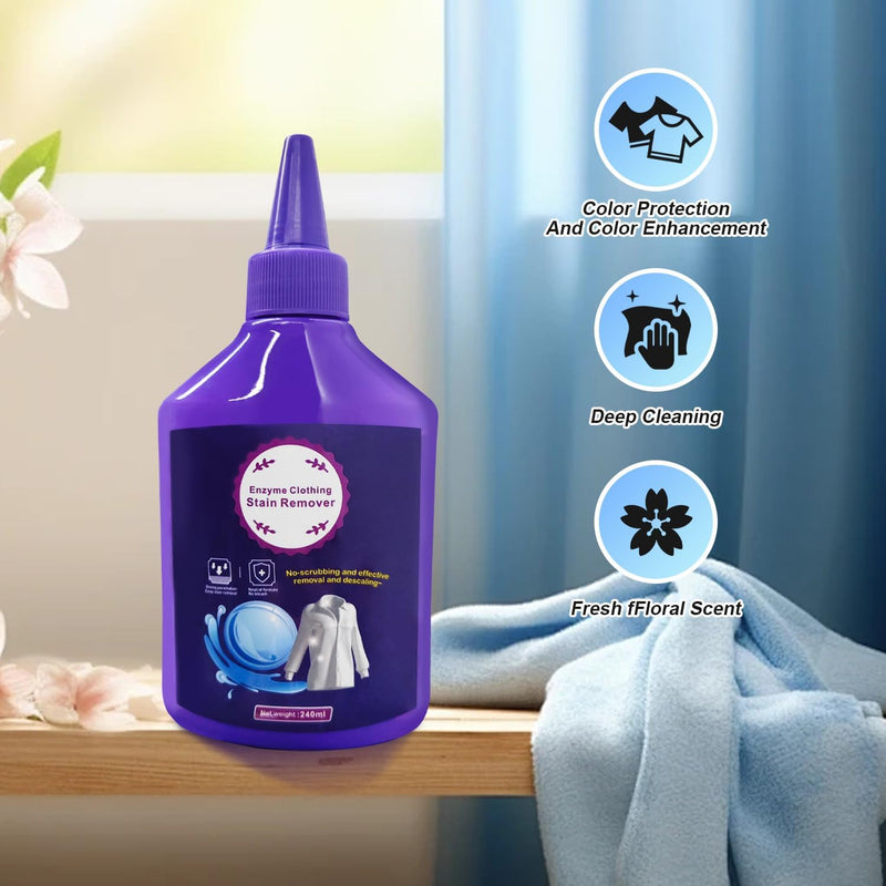 [Australia] - Laundry Stain Remover,Active Enzyme Clothing Stain Remover, Clothes Stain Remover for Clothes，Clothes Oil Stain Remover, Enzyme Stain Remover, Stubborn Stains Cleaner，Oil Stain Remover (240ml) 