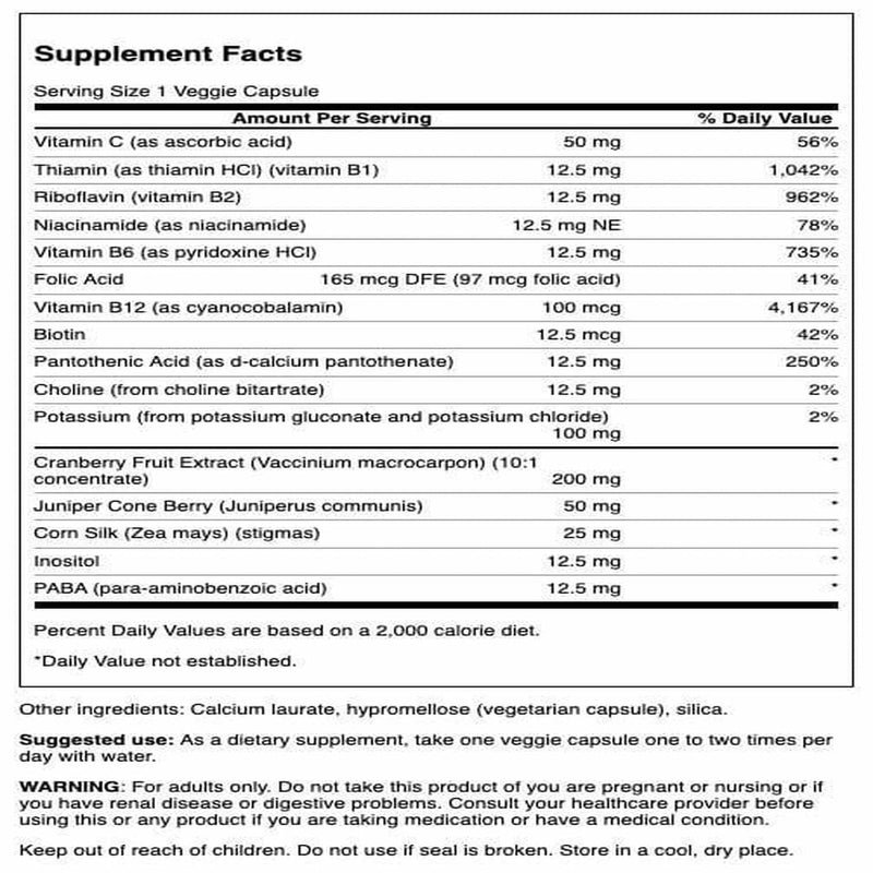 Swanson Kidney Essentials Urinary Support, 60 Veg Capsules | Provides Support for Healthy Urinary Tract Function, Maintains Healthy Fluid Levels, Blends Vitamins and Herbs 60 Count (Pack of 1)