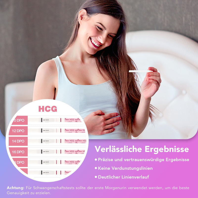 [Australia] - Easy@Home Ovulation Test 50 LH Test Strips 25mIU/ml 20 Pregnancy Test 10mIU/ml - Precise Fertility Monitoring with Premom App 