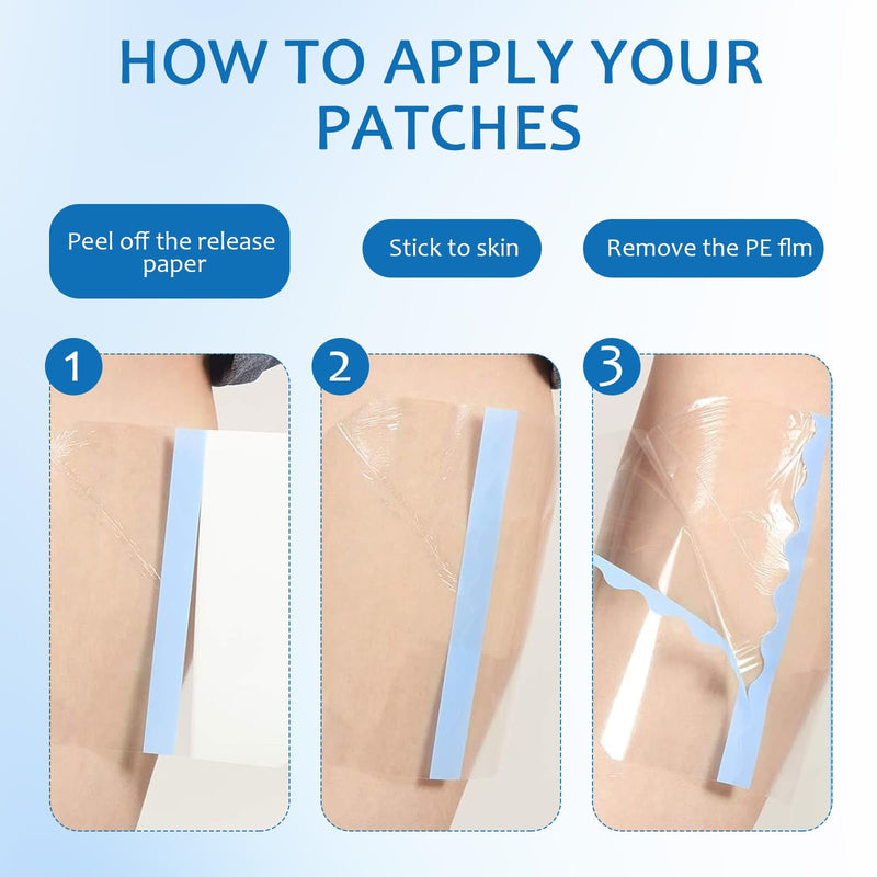 50 PCS Thigh Lift Tape, Disposable Self Adhesive Thigh Chafing Rub Prevention Tape Patches, Thin Inner Thighs Friction Pad, Prevents Chafing Wear Resistant