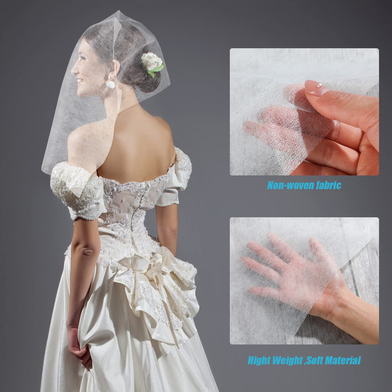 [Australia] - Moukeren 100 Pieces Makeup Protector Hood Protects Hair and Make up While Getting Dressed Disposable Non Woven Makeup Face Cover Clothing Protector Breathable Cosmetic Mask for Women Wedding Supply 