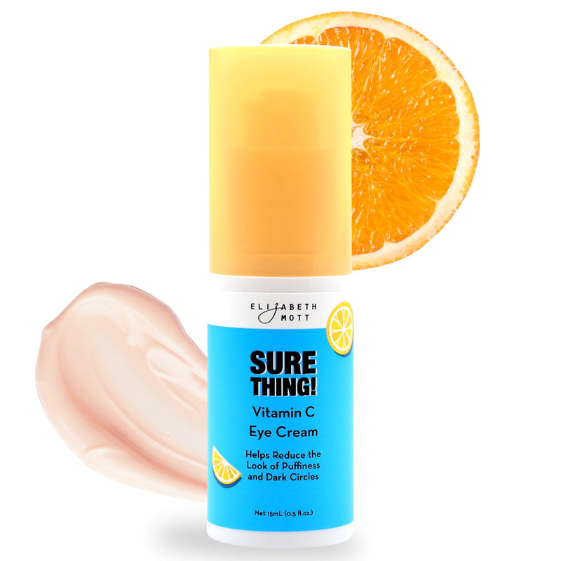 Elizabeth Mott Sure Thing Vitamin C Eye Cream, 15ml | Vitamin C Eye Cream, Hydrating & Brightening, Targets Dark Circles & Puffiness, Vegan, Fragrance-Free, Cruelty-Free