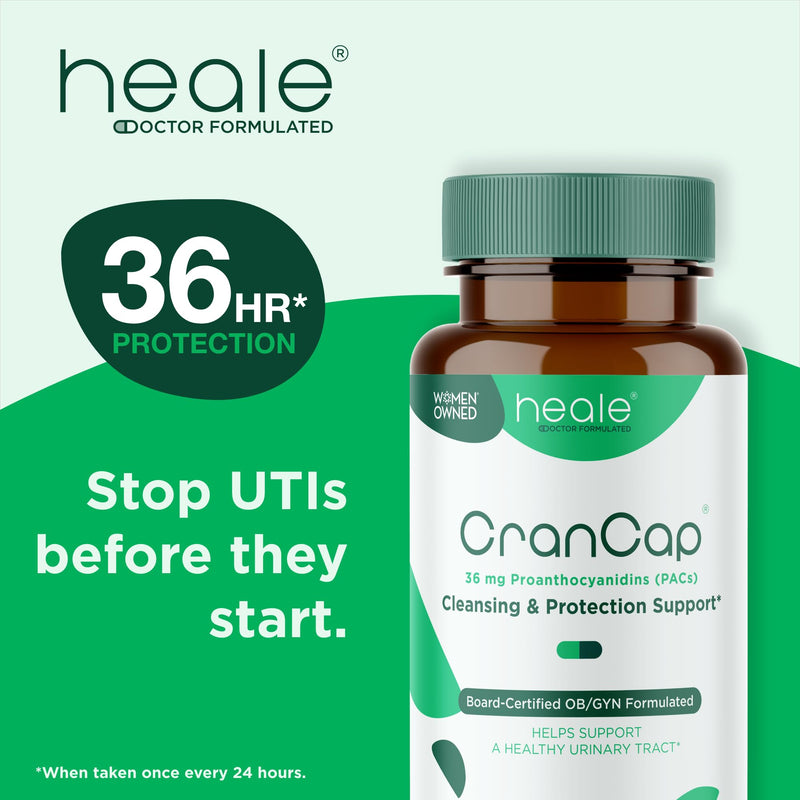 [Australia] - Cranberry Pills - Urinary Tract Health Cranberry Supplement - 36mg of Potent PACs - Non GMO, Vegan, Gluten Free - by Heale - 30 Capsules 30 Count (Pack of 1) 