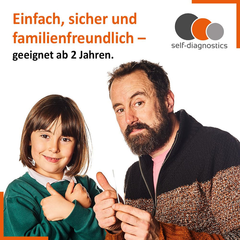 [Australia] - self-diagnostics 4in1 antigen rapid test for laypeople | Test for RSV, COVID-19, Influenza A & B | Pack of 5 – certified home test for the whole family 