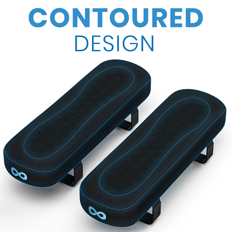 [Australia] - Everlasting Comfort Office Chair & Wheelchair Arm Pads - Cooling Memory Foam Arm Rest Cover for Desk, Gaming Chair, Wheelchair Armrest Pads 