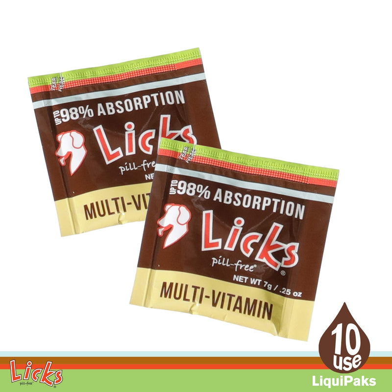 Licks Dog Multi-Vitamin Supplements - 10-use - PawsPlanet Australia