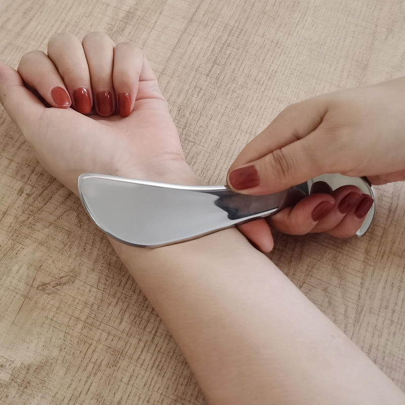 [Australia] - Stainless Steel Derma Edge Massage Tool & Scraping Massage Tools, Gua Sha Muscle Scraper Tool(UII-SD1C) UI-SD1C 