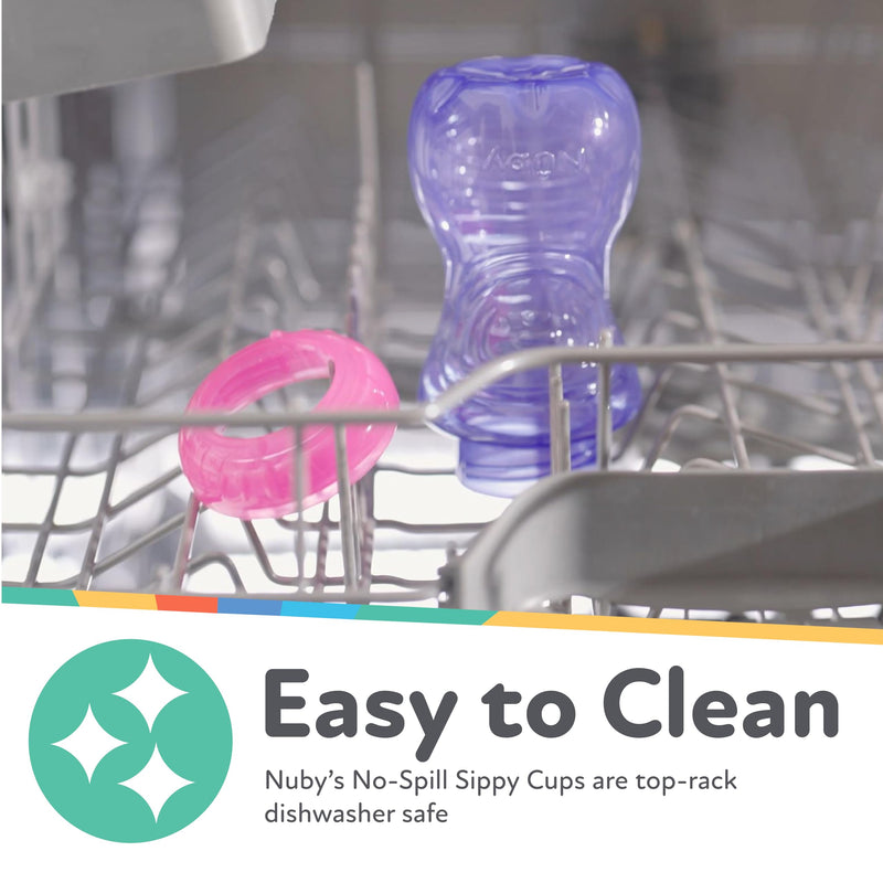 [Australia] - Nuby No-Spill Sippy Cup with Flex Straw - (3-Pack) 10-Ounce Bottles - Sippy Cups for Toddlers 12+ Months - Neutral Color Training Cups for Toddlers Soft Straw 10.1 Ounces Blue, Green & Yellow 