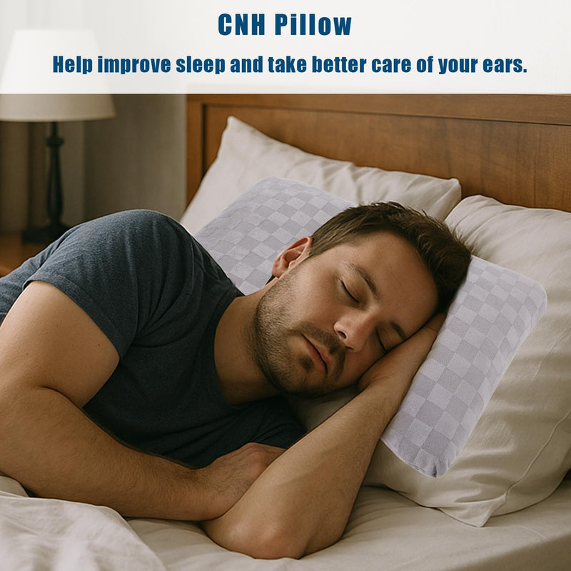 [Australia] - Ear Piercing Pillow for Side Sleepers with an Ear Hole, Polyester CNH Pillow, Comfortable Ear Pillow for Ear Pain, Piercing, Pain Relief Sleeping, Pressure Sore, Ear Guard Pillow (Grey) 