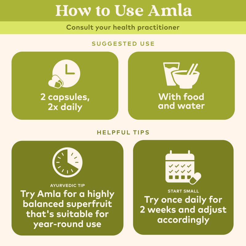 [Australia] - ORGANIC INDIA Amla Capsules Organic - Indian Gooseberry Herbal Vitamin Supplement, Amla Supplement, Immune Support, Vegan, Gluten-Free, Ayurvedic, Antioxidant, Non-GMO - 60 Capsules 60 Count (Pack of 1) 