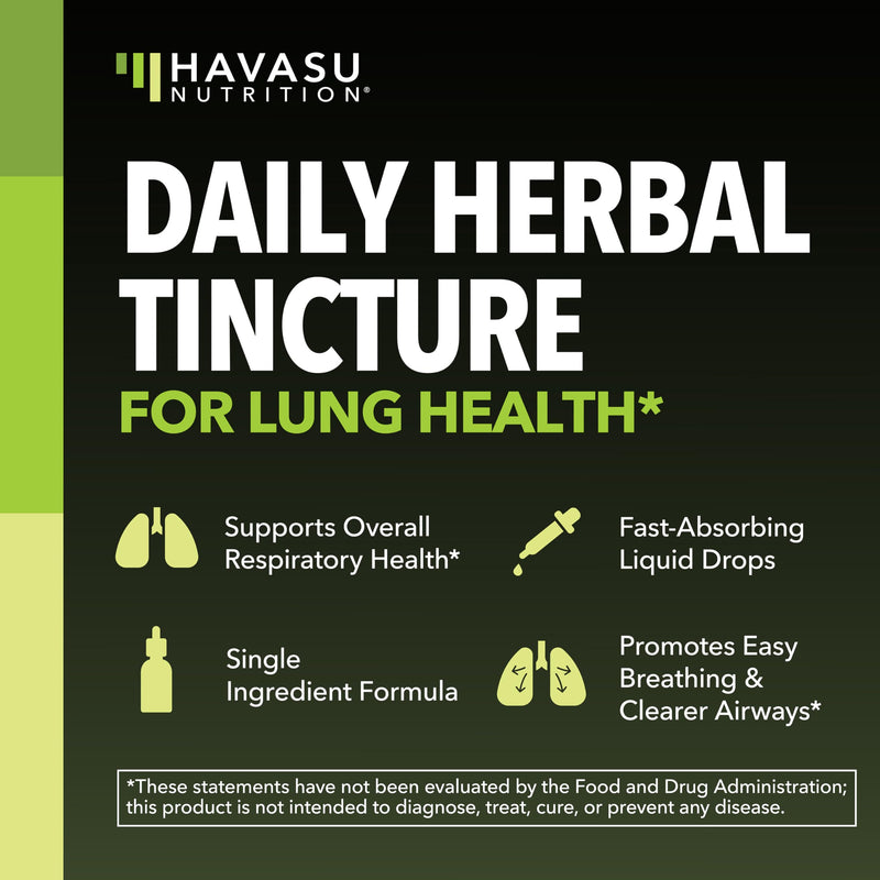 [Australia] - Mullein Drops for Lungs - USDA Organic Mullein Leaf Extract - Respiratory Health and Lung Support Supplement - 2 Fl Oz - Vegan, Non-GMO, and Alcohol Free Formula - Herbal Tincture - 2 Month Supply 