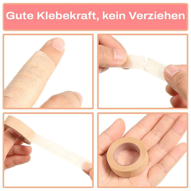 [Australia] - 3M Micropore Tape Non-Woven Plaster Skin Colors with Application Tips by P-Beauty - Medical Adhesive Tape Eyelash Extension, Skin Plaster Hypoallergenic, Breathable, Waterproof (1.25cmx9.14m, 1 Roll) 1.25cm 