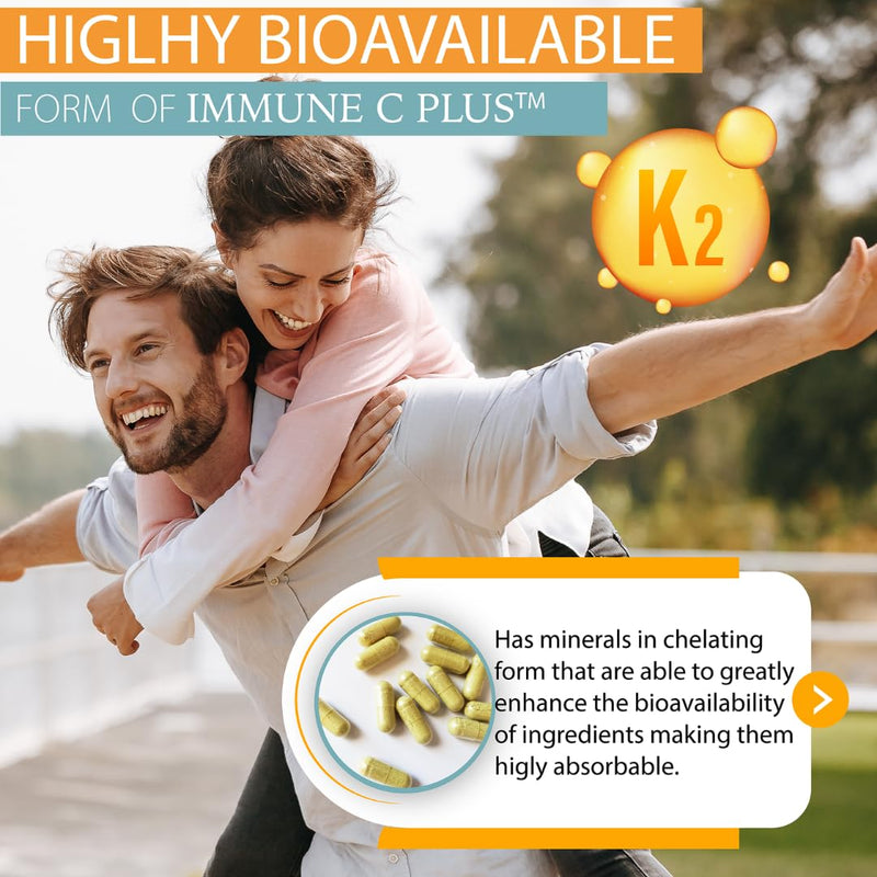[Australia] - Quercetin 1,000mg, Vitamin C 1,000mg, Zinc 50mg, Vitamin D3 5,000iu, Selenium, Copper, Acerola, Ginger, Rutin, Bitter Orange, Rose Hips, Echinacea, Immune C Plus, 14 in 1 Immune C Plus (120 Count) 120 Count 