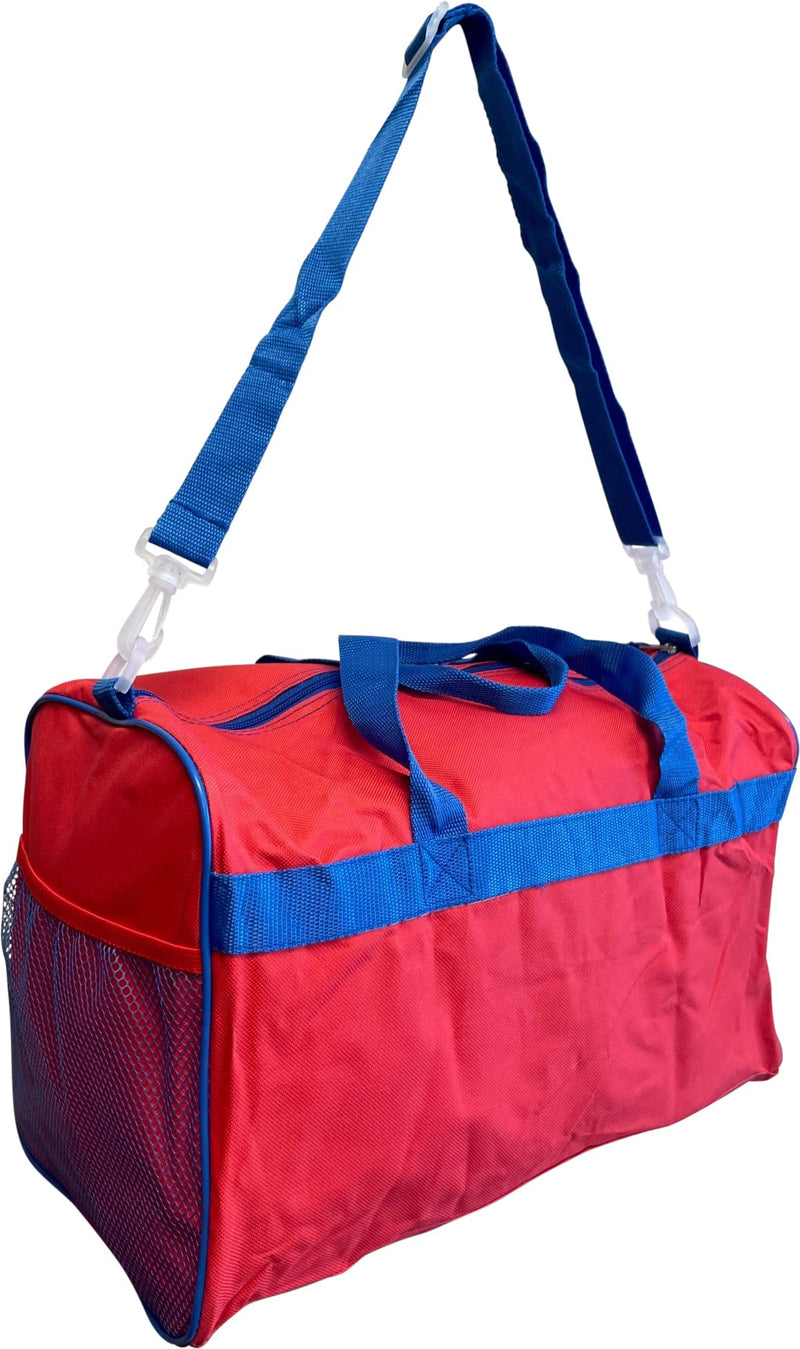 Spider-Man Kids 17" Overnighter Carry-On Duffel Bag (Red-Blue) 17 inches
