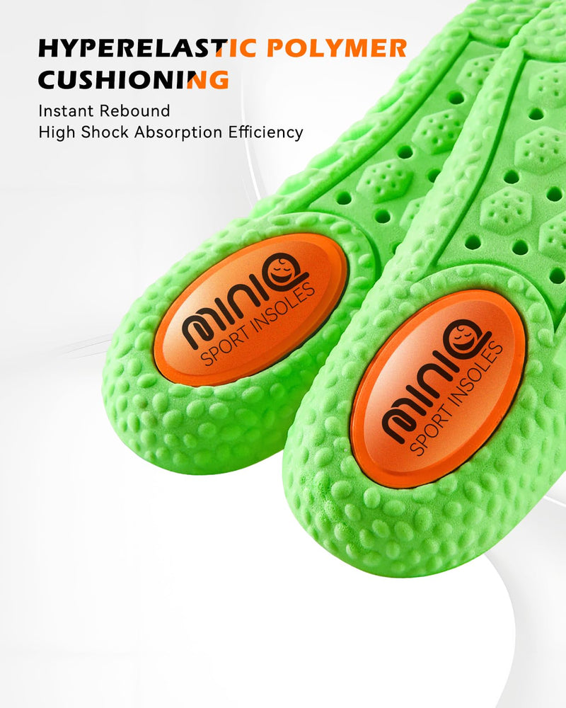 [Australia] - MINIQ Cloud Comfort Insoles for Men & Women - Ultra-Soft Shoe Soles with Memory Foam Cushioning, Arch Support Inserts with Gel Pad for Running, Walking & Boot Shoes 1 Pair M: 8.5-9/W: 9-10 