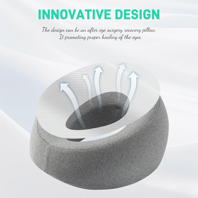 [Australia] - Face Down Pillow Massage Headrest for Bed, Face Pillow for Stomach Sleeping, Face Cradle, Massage/BBL Pillow After Surgery Post Eye Surgery Recovery 