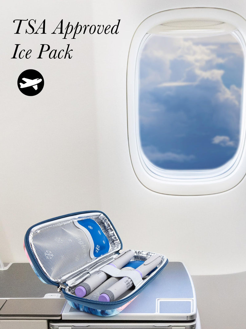 [Australia] - Leng Ke Ice Packs, TSA Approved Ice Packs for Insulin Cooler Travel Case (4 Packs) 4pcs Ice Packs 