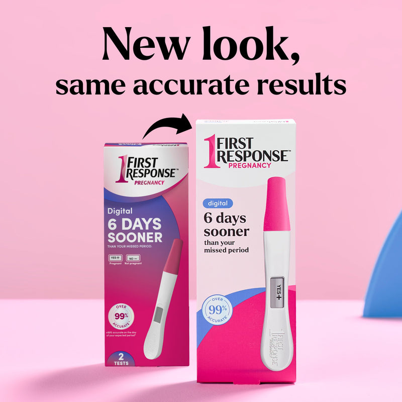 First Response Gold Digital Pregnancy Test | Test As Early As 6 Days*, Easy-to-Read Digital Results, Over 99% Accurate*, Answers In 3 Minutes, Trusted For 30 Years 1 1 Count (Pack of 1)