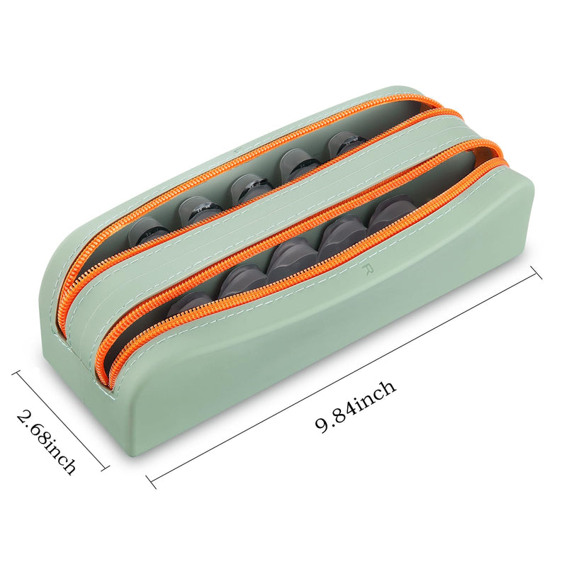 [Australia] - AITIME Portable Daily Contact Lens Organizer,Disposable Contact Lens Dispenser,Travel Color Contact Lens Storage Case Kit with Labeled R & L(Gery) Gery 