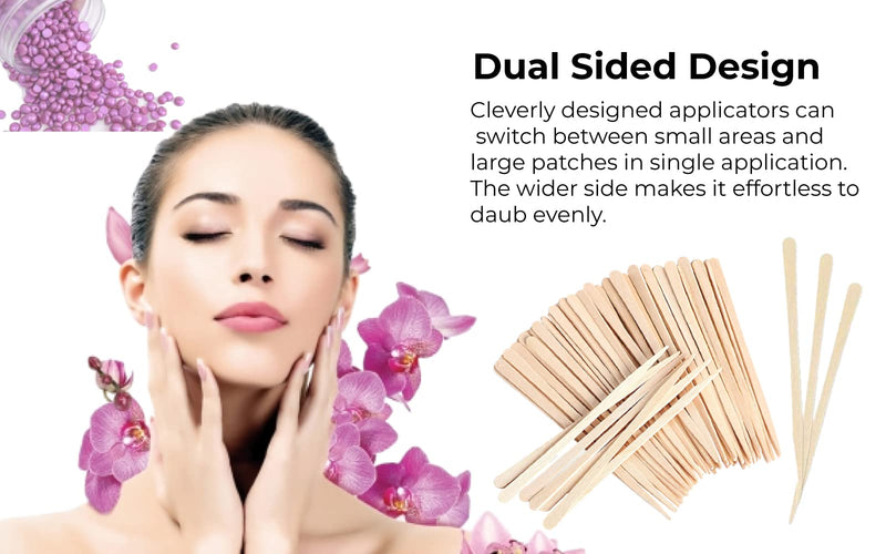 [Australia] - Mibly 1000 Pcs Wooden Wax Sticks - Eyebrow, Lip, Nose Small Waxing Applicator Sticks for Hair Removal and Smooth Skin - Spa and Home Usage Pack of 1000 