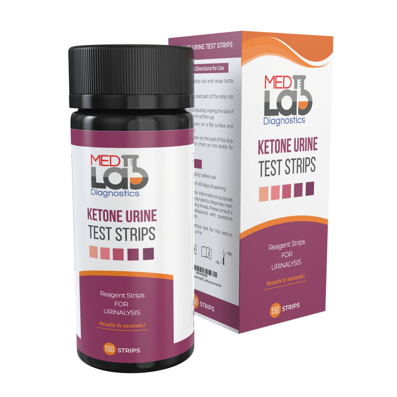 [Australia] - Ketone Strips Keto Test(150 ct) for Ketone Urine Testing. Ketosis Test Strips for Keto Diet, Paleo, Ketogenic, Atkins, Low Carb Diet 