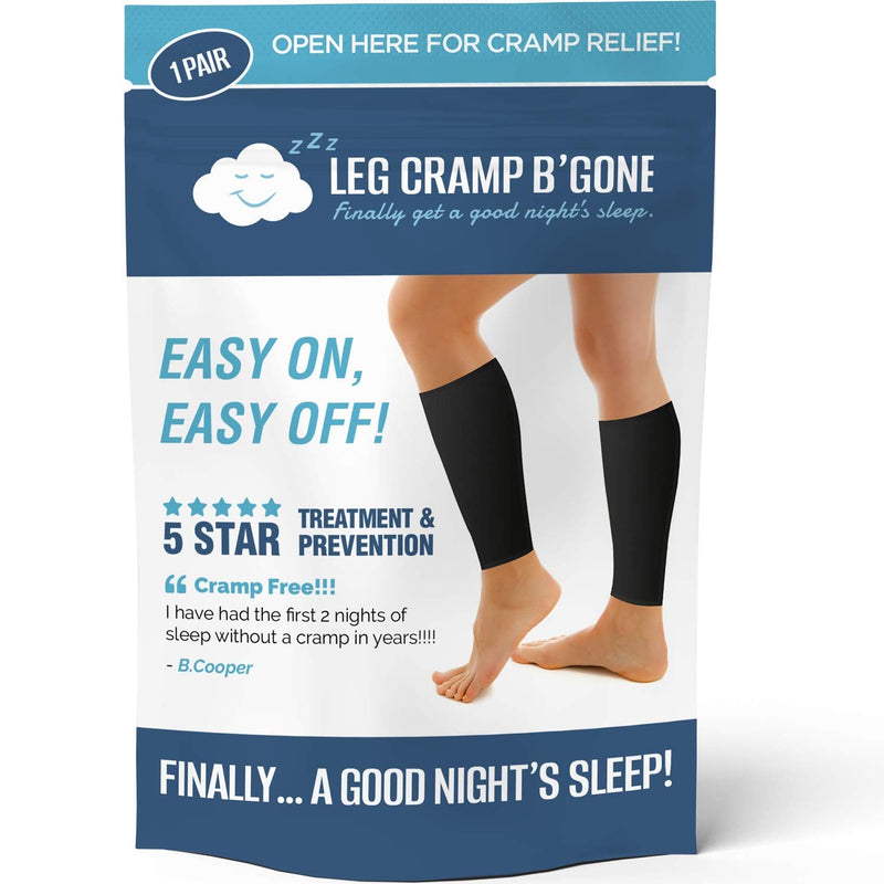 Sleeper Sleeves Can Stop and Prevent Night Leg and Foot Cramps - The Original Easy On, Easy Off - Made in USA - Maximum Calf Size - 14 1/2 INCH Circumference - DO NOT Exceed, Pain Will Increase