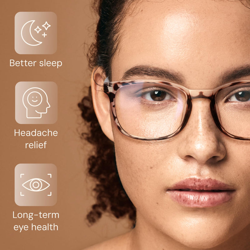 [Australia] - Gaoye Stylish Blue Light Glasses for Woman - Computer Glasses up to 99% Blue Light Blocking - Lightweight Frames - 3 pack A1 Matte Black+leopard+transparent Clear 