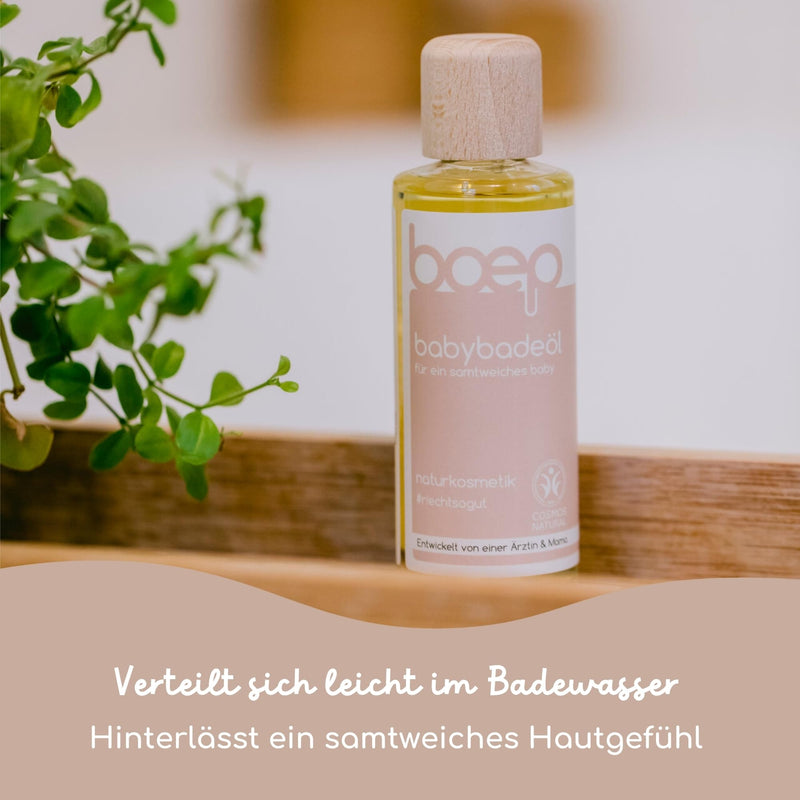 [Australia] - boep baby bath oil | Nourishing bath additive with organic jojoba oil and almond oil for newborns | Vegan natural cosmetics | Baby care basic equipment | Developed by a doctor and mom (125ml) 