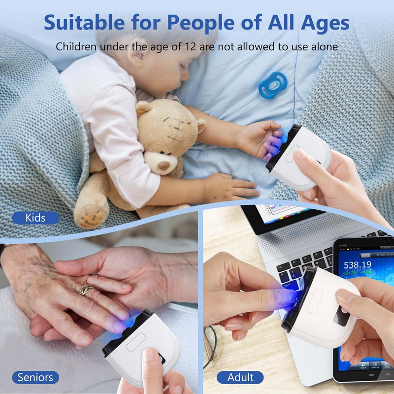 [Australia] - Electric Nail Clipper - Automatic Nail Trimmer with 3 Speed Modes, LCD Display, Nail Scraps Storage & USB Rechargeable Safety Fingernail Trimmer for Babies, Kids, Adults, and Seniors 
