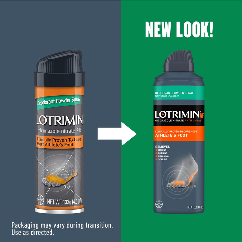 [Australia] - Lotrimin Medicated Deodorant Powder Spray with Miconazole Nitrate 2%, 4.6 oz (Pack of 3) Fresh 4.6 Ounce (Pack of 3) 