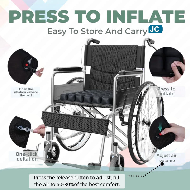 [Australia] - Inflatable Seat Cushion,Hemorrhoid Pillow,Pressure Ulcer Cushions,Donut Pillow,Bed Sore Pressure Relief Seat Cushions for Butt,Postpartum,Home Living,Car,Office Grey 