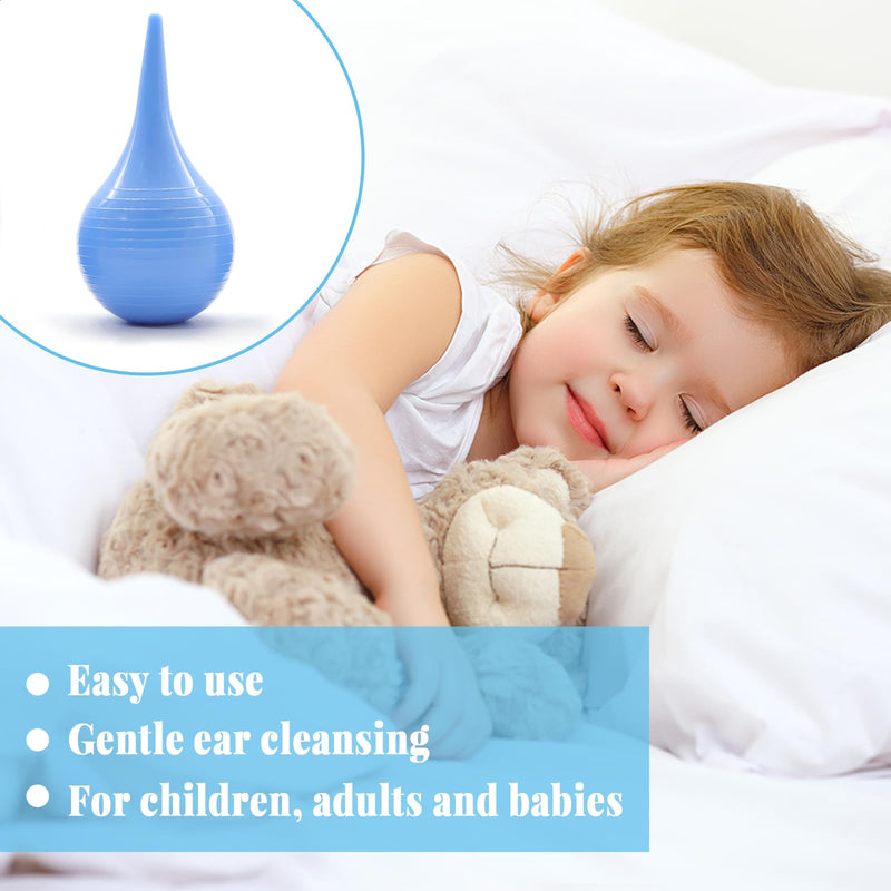 [Australia] - 3 Pack Hand Bulb Ear Syringes, Soft Reusable Rubber Suction Ear Bulb Syringe Ball, Ear Washing Squeeze Bulb, Baby Ear Cleaning Bulb for Kids, Adults, Pet (3 Sizes) 